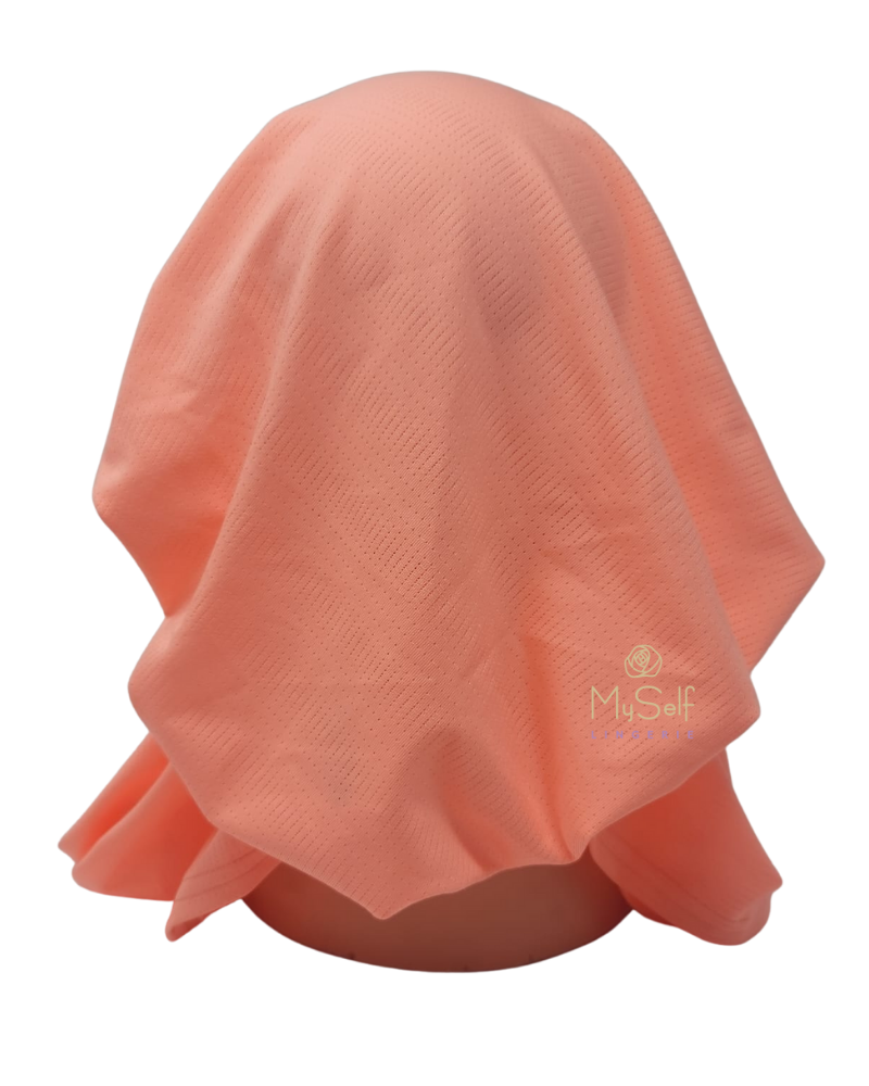 Scarf Bar SB Neon Coral Dri Fit Pre-Tied Bandanna with Velvet Non Slip Grip myselflingerie.com