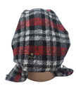 Triple Up BUL498 Black/Red Plaid Pre-Tied Bandanna myselflingerie.com