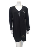 UGG 1129978 Black Heather Henning Sleep Dress III myselflingerie.com