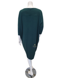 Vanilla Night and Day LW002 Bottle Green Modal Long Lounger Nightshirt with Pockets myselflingerie.com