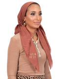 Tie Ur Knot Solid Brick Pre-Tied Bandanna with Light Non Slip Grip myselflingerie.com