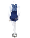 Oh! Zuza 3832 Navy Lace T Back Modal Cami Set myselflingerie.com