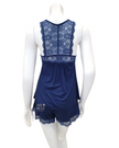 Oh! Zuza 3832 Navy Lace T Back Modal Cami Set myselflingerie.com