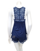 Oh! Zuza 3832 Navy Lace T Back Modal Cami Set myselflingerie.com