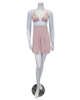 Oh! Zuza 3819 + 3820 Dusty Pink Floral Fantasy Chemise & Robe Set myselflingerie.com
