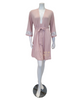 Oh! Zuza 3819 + 3820 Dusty Pink Floral Fantasy Chemise & Robe Set myselflingerie.com