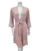 Oh! Zuza 3819 + 3820 Dusty Pink Floral Fantasy Chemise & Robe Set myselflingerie.com