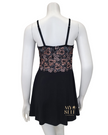 Cosabella SAVON9501 Black/Mandorla Chemise & G-String myselflingerie.com