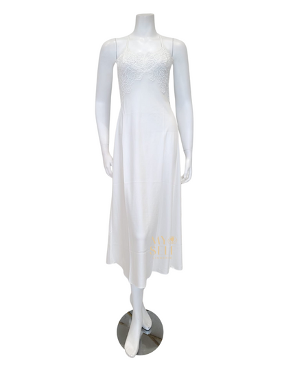 Rya Collection 573 + 574 Ivory Rosey Chiffon Gown & Robe Set myselflingerie.com