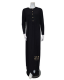 Chicolli Black Maternity & Nursing Button Down Modal Nightgown