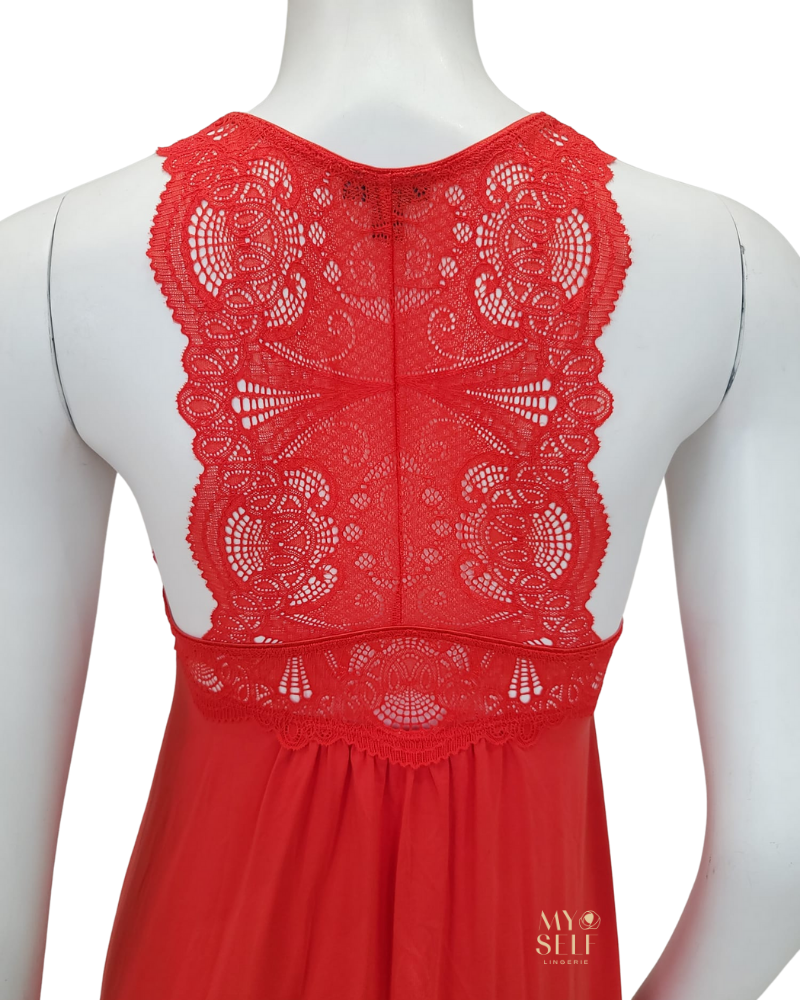 Fleur't 630 Goji Lace T-Back Short Modal Chemise myselflingerie.com