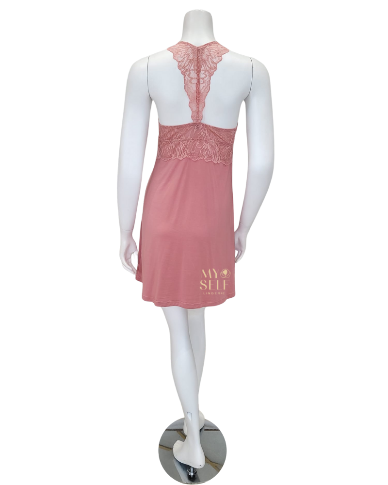 Fleur't 6029 Rosette Bride to Be Triangle Modal Chemise myselflingerie.com