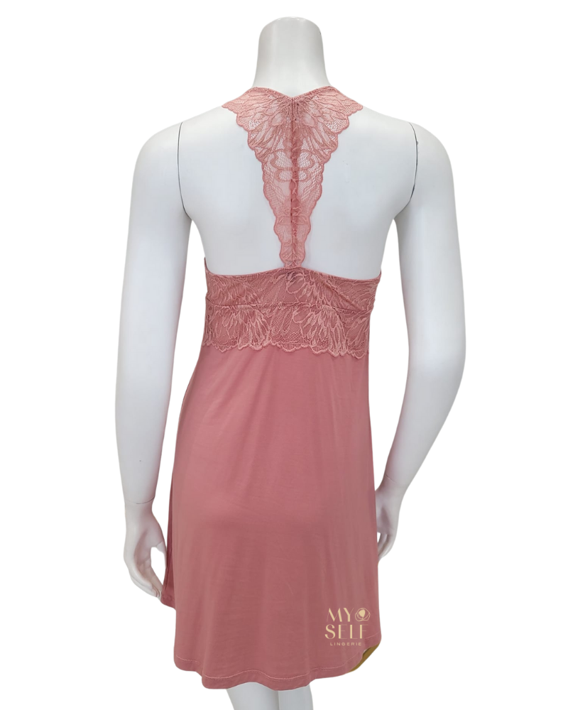 Fleur't 6029 Rosette Bride to Be Triangle Modal Chemise myselflingerie.com