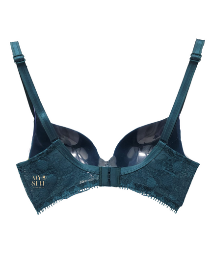 Chantelle 15F6 Green Day to Night Lace Molded Underwire Bra myselflingerie.com