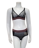 Passionata 41G5 + 41G7 Black Street Wire Free Bralette & Thong Set myselflingerie.com