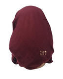 Lizi Headwear Solid Burgundy Pre-Tied Bandanna with Light Non Slip Grip myselflingerie.com