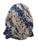 Lizi Headwear ASSRB Royal Blue Snakeskin Pre-Tied Bandanna with Light Non Slip Grip myselflingerie.com