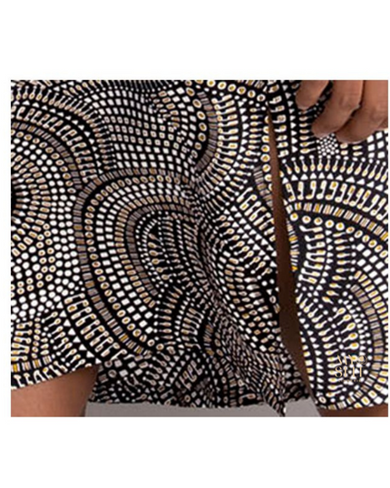 Anita 8112 Black & Gold Salla Swim Cover Up Tunic myselfingerie.com