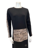 ESPi AG735 Leopard Print Sleeve Pull On Teen Cotton Nightgown myselflingerie.com
