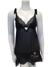 Rya Collection Black Dahlia Chiffon Babydoll with Panty myselflingerie.com