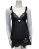 Rya Collection Black Dahlia Chiffon Babydoll with Panty myselflingerie.com