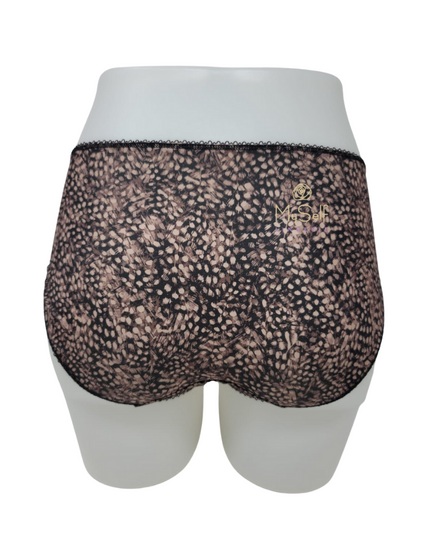 Elomi EL4115 Ebony Morgan Lace Full Brief MYSELFLINGERIE.COM