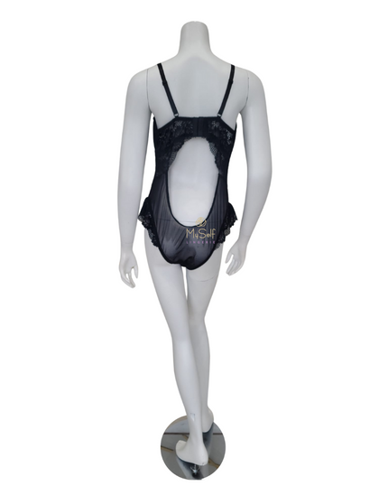 Oh La La Cheri 51-11053X Plus Size Black Page Underwire Lace Teddy myselflingerie.com