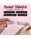 Secret Sidekick Clothing & Body Tape 75 Strips myselflingerie.com