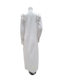 Chicolli White V Ruffle Cotton Nursing Nightgown myselflingerie.com