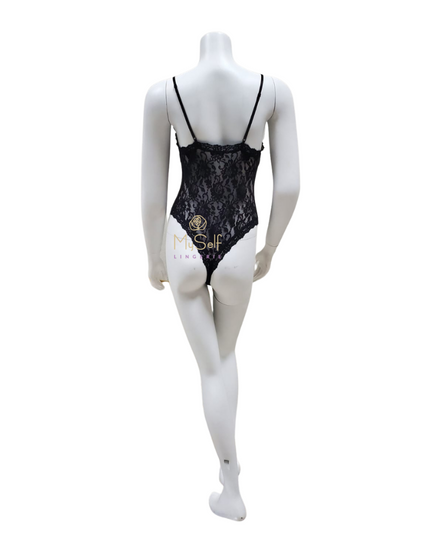 Hanky Panky 488451 Thong Back Signature Lace Bodysuit MYSELFLINGERIE.COM