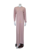 Ellwi Pink Stripes Button Down Cotton Nightgown
