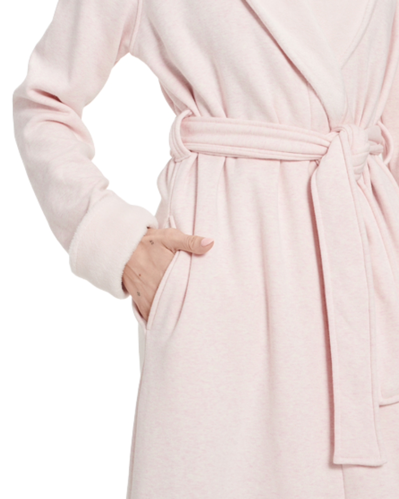 UGG 1095612 Seashell Pink Heather Duffield II Fleece Wrap Robe myselflingerie.com