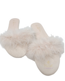 Rya Collection S01 Champagne Feather Slippers MYSELFLINGERIE.COM