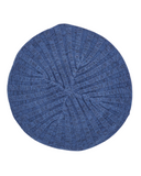 Lucy & Olivia Denim Blue Raised Ribbed Knit Chenille