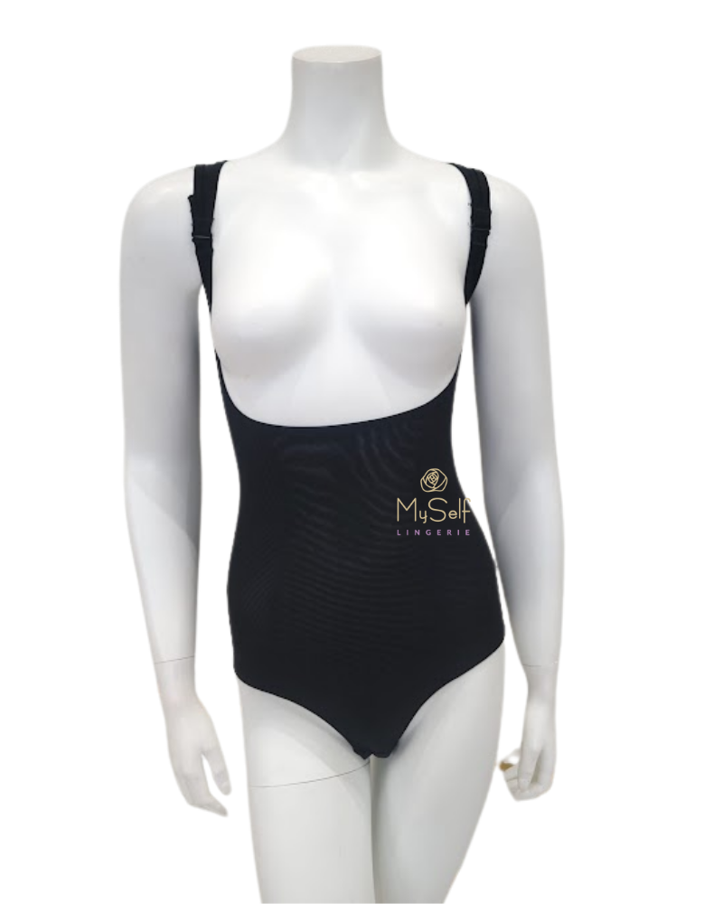 SW109 Firm Control Open Bust Powermesh Bodysuit