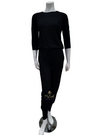 Oh! Zuza OZ214 Classic Black Modal Pajamas Set myselflingerie.com