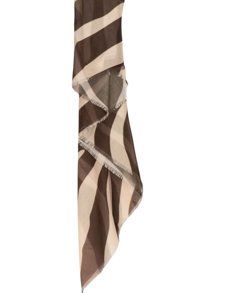 Tie Ur Knot Coffee Zebra Print Square myselflingerie.com