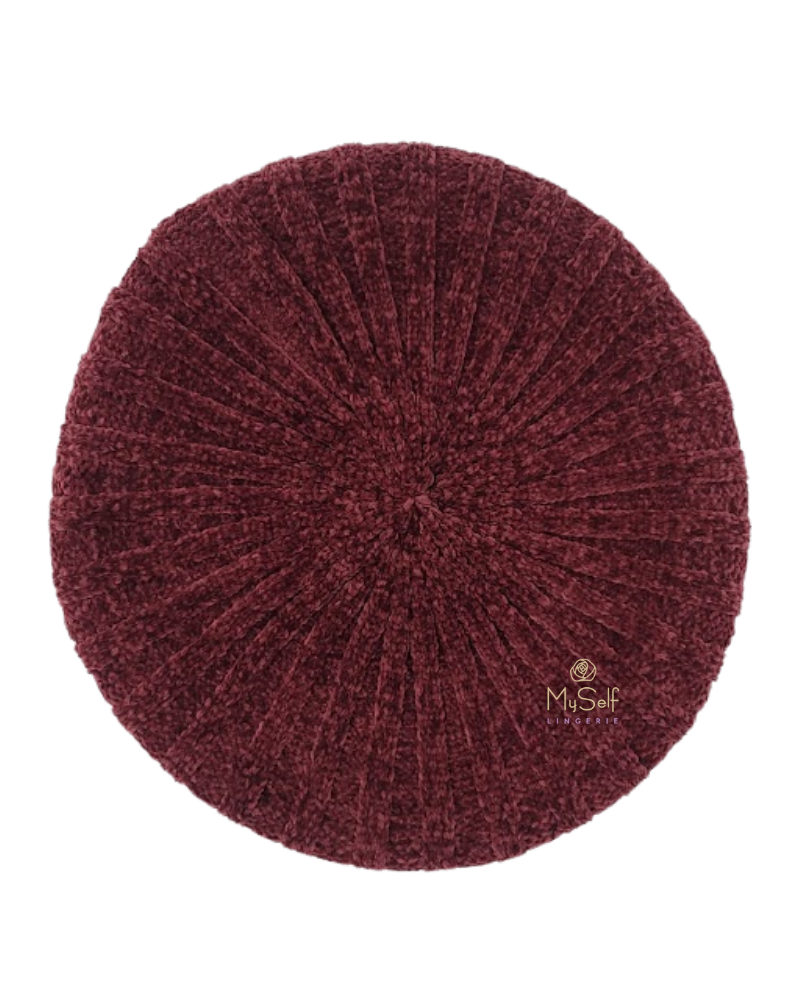 Lucy & Olivia LCOLVLVSNB Velvet Burgundy Lined Chenille myselflingerie.com