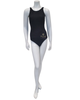 21AP180 Black Essentials High Neck Swimsuit