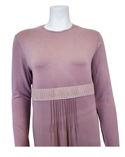 Pierre Balmingo Paris 05-4512A-LL Speckled Stones Mauve Modal Nightgown myselflingerie.com