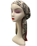 Revaz Printed Cotton Pre-Tied Headscarf Bandanna