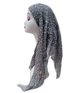 Lizi Headwear Open Back Grey Cheetah Pre-Tied Bandanna myselflingerie.com