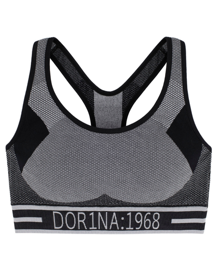 D000619 Black Incline Cotton Blend Wire Free Bra MYSELFLINGERIE.COM