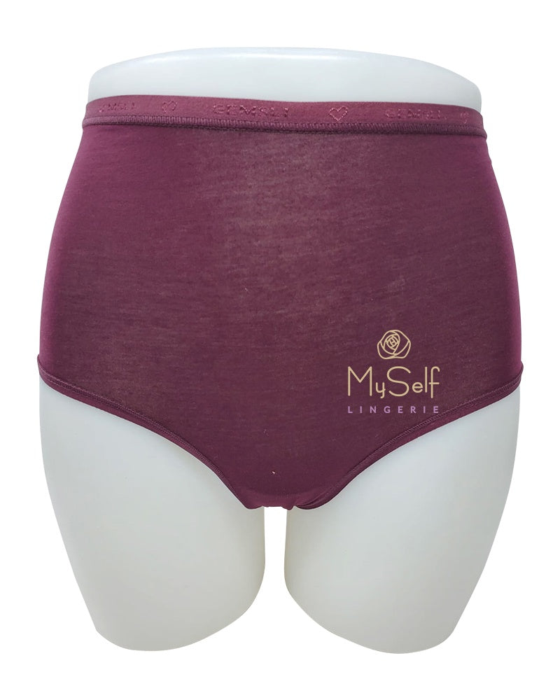 Gemsli 3323 Organic Cotton Plum Briefs 3 Pk myselflingerie.com