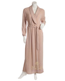 Iora Lingerie 19625C Plush Knit Peach wrap robe MYSELFLINGERIE.COM