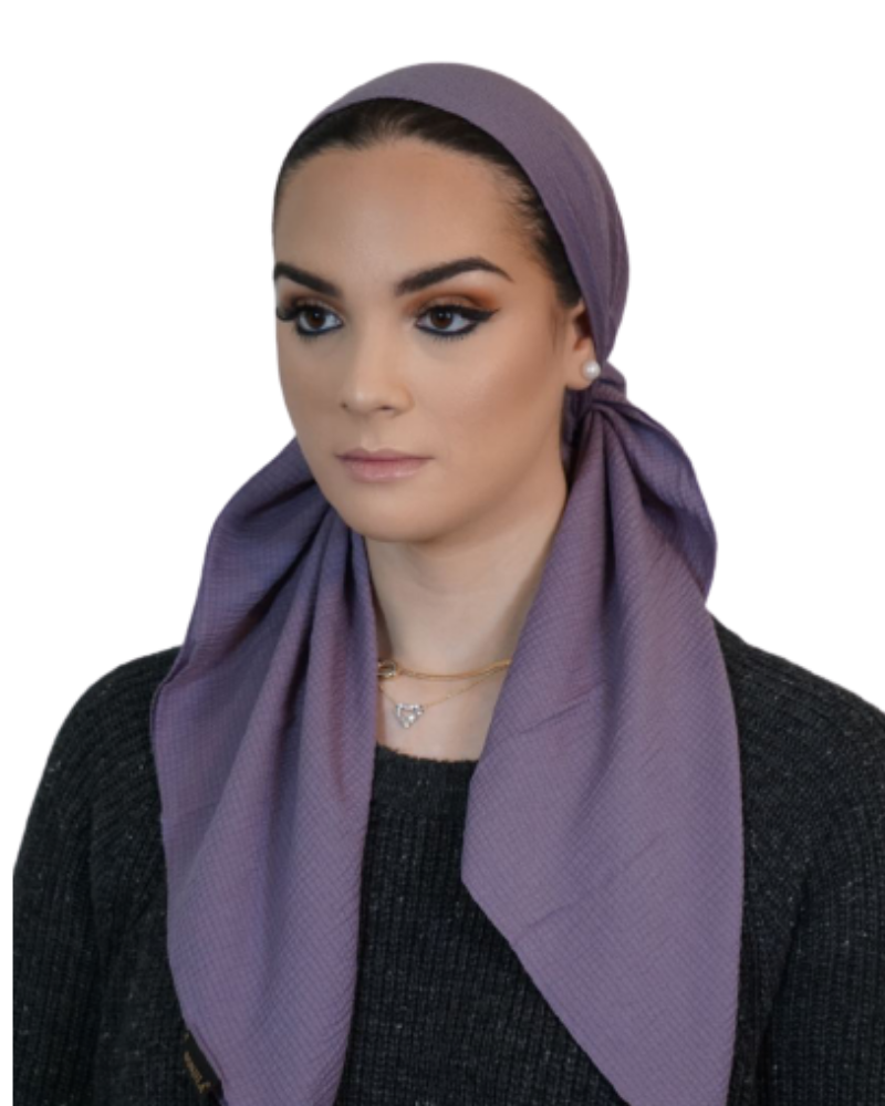 Tie Ur Knot Lavender Textured Solid Triangle Scarf with Light Non Slip Grip MYSELFLINGERIE.COM
