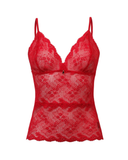 Vanilla Night and Day 3518 Red Lace Cami & Shorts Set MYSELFLINGERIE.COM