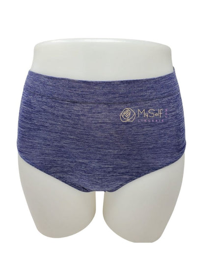 Wacoal 838175 Patriot Blue Heather B-Smooth Seamless Full Brief myselflingerie.com