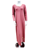 Iora Lingerie Rose Lace Scallop Neck Button Down Modal Nightgown