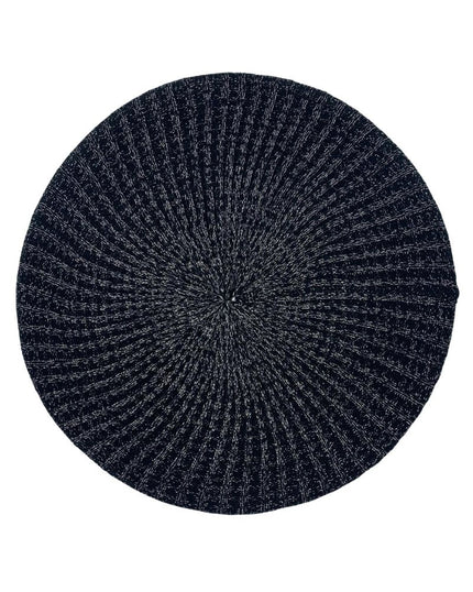 Revaz Black and Silver Lurex Knit Snood